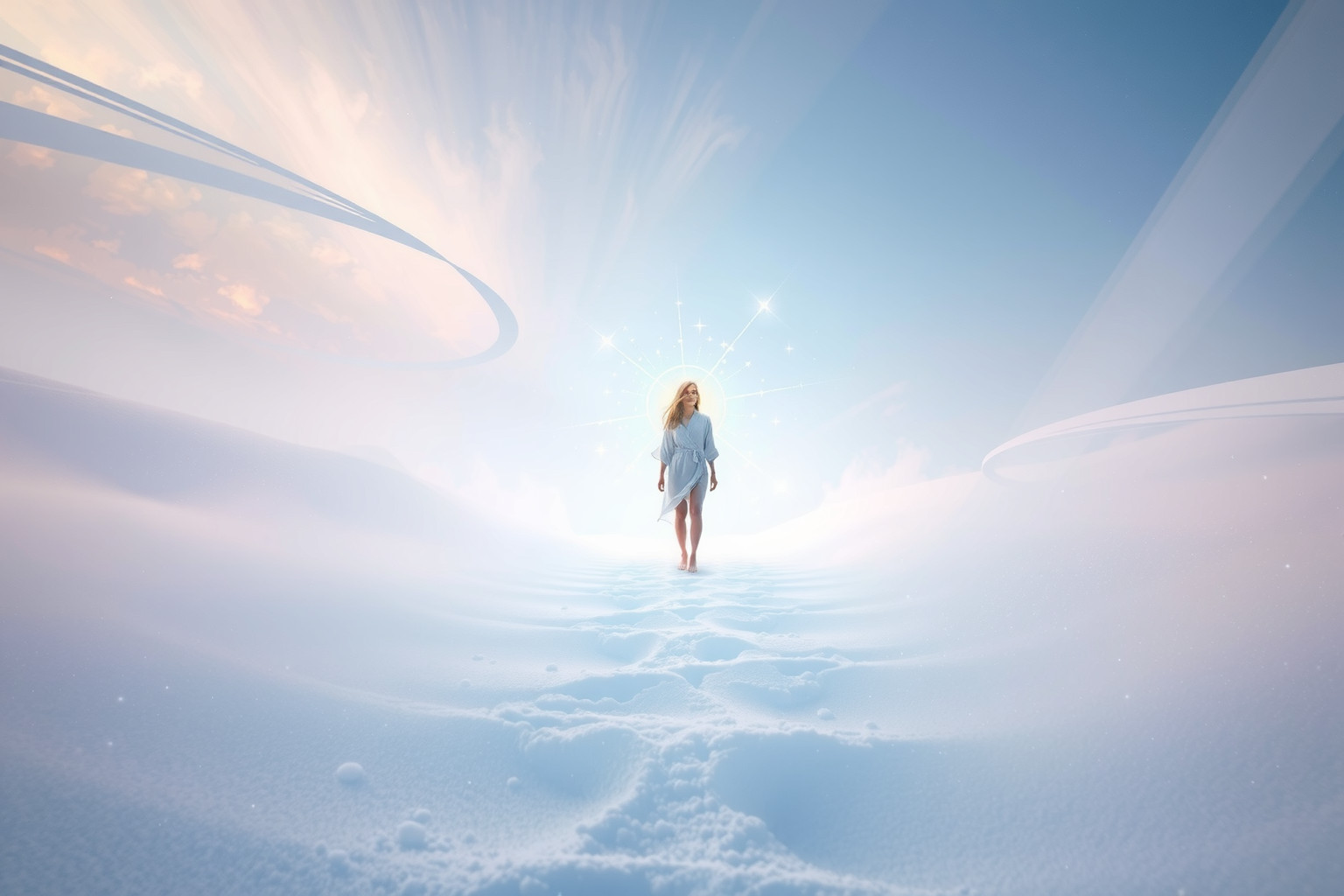 Sognare bianco nella neve indica rinascita e purezza interiore.