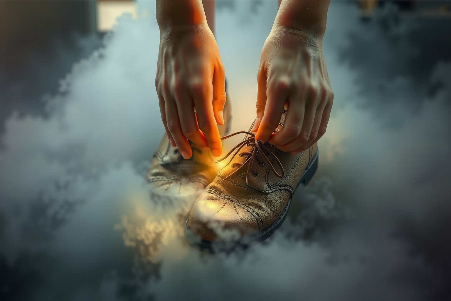 Sognare scarpe vecchie lucidate simboleggia rinascita e cura interiore.