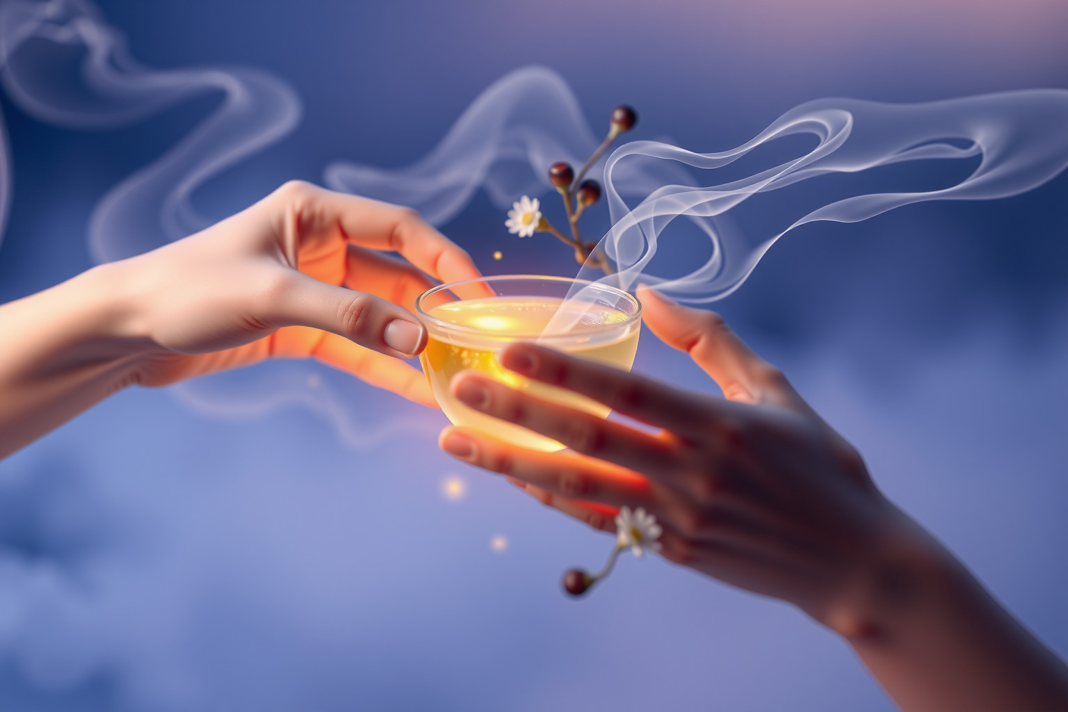 Sognare tè di sambuco simboleggia cura e connessione emotiva profonda.