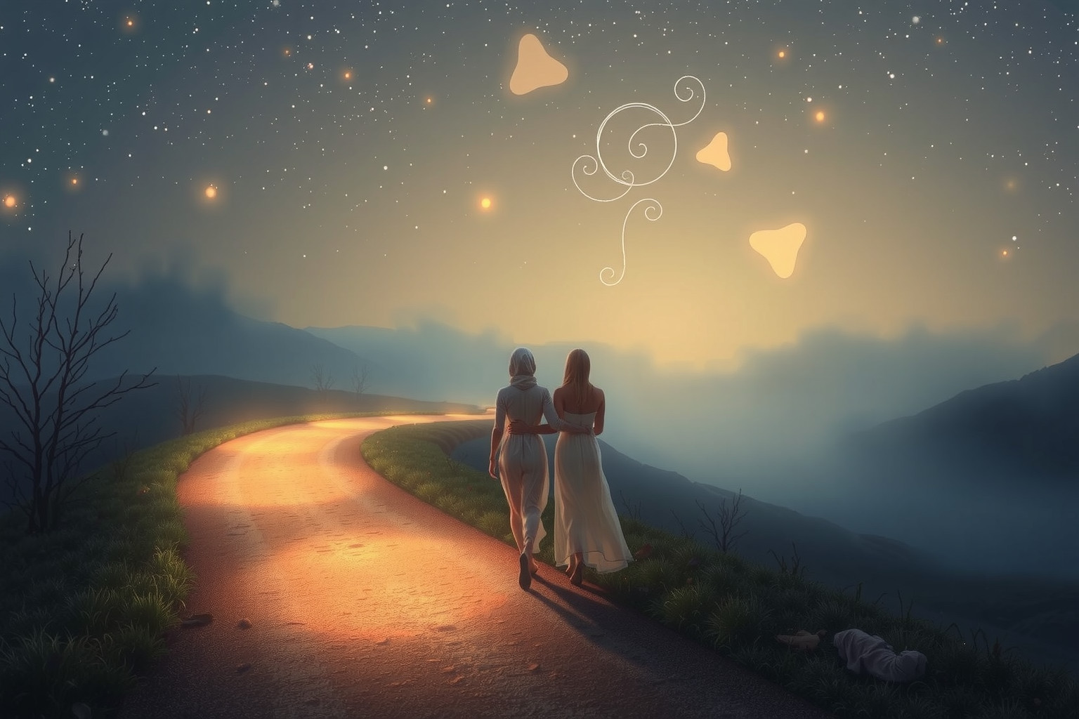 Sognare una passeggiata con un amico simboleggia empatia e fiducia.