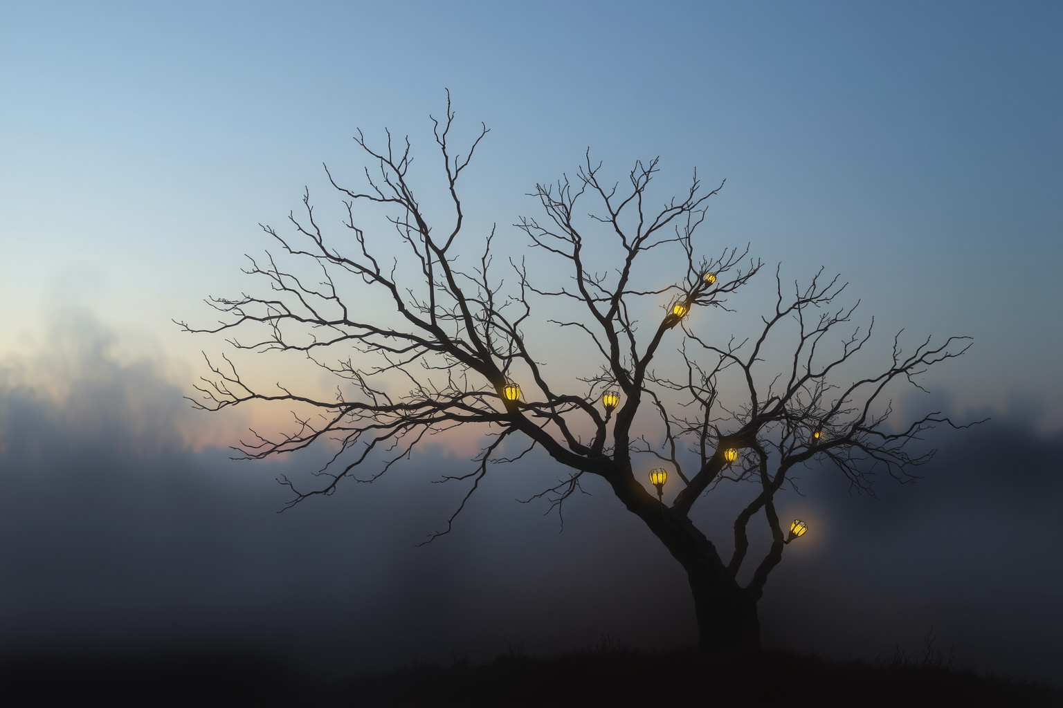 Potare un albero secco simboleggia fine dolorosa e nuova speranza.