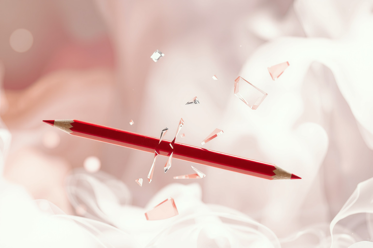 Sognare di spezzare una matita rossa indica frustrazione creativa imminente.