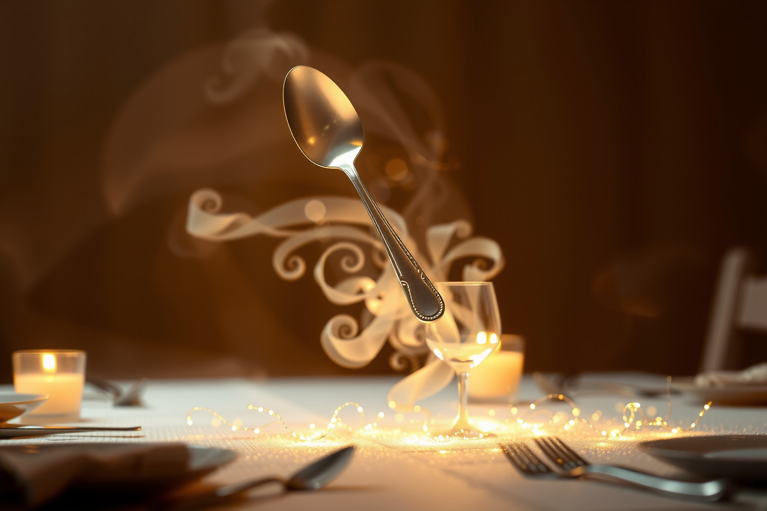 Sognare posate d'argento in festa simboleggia ricchezza e armonia.