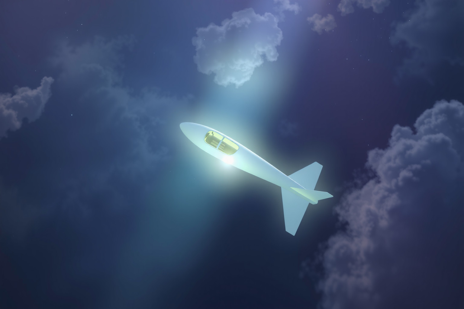 Sognare un aereo senza pilota simboleggia perdita di controllo personale.