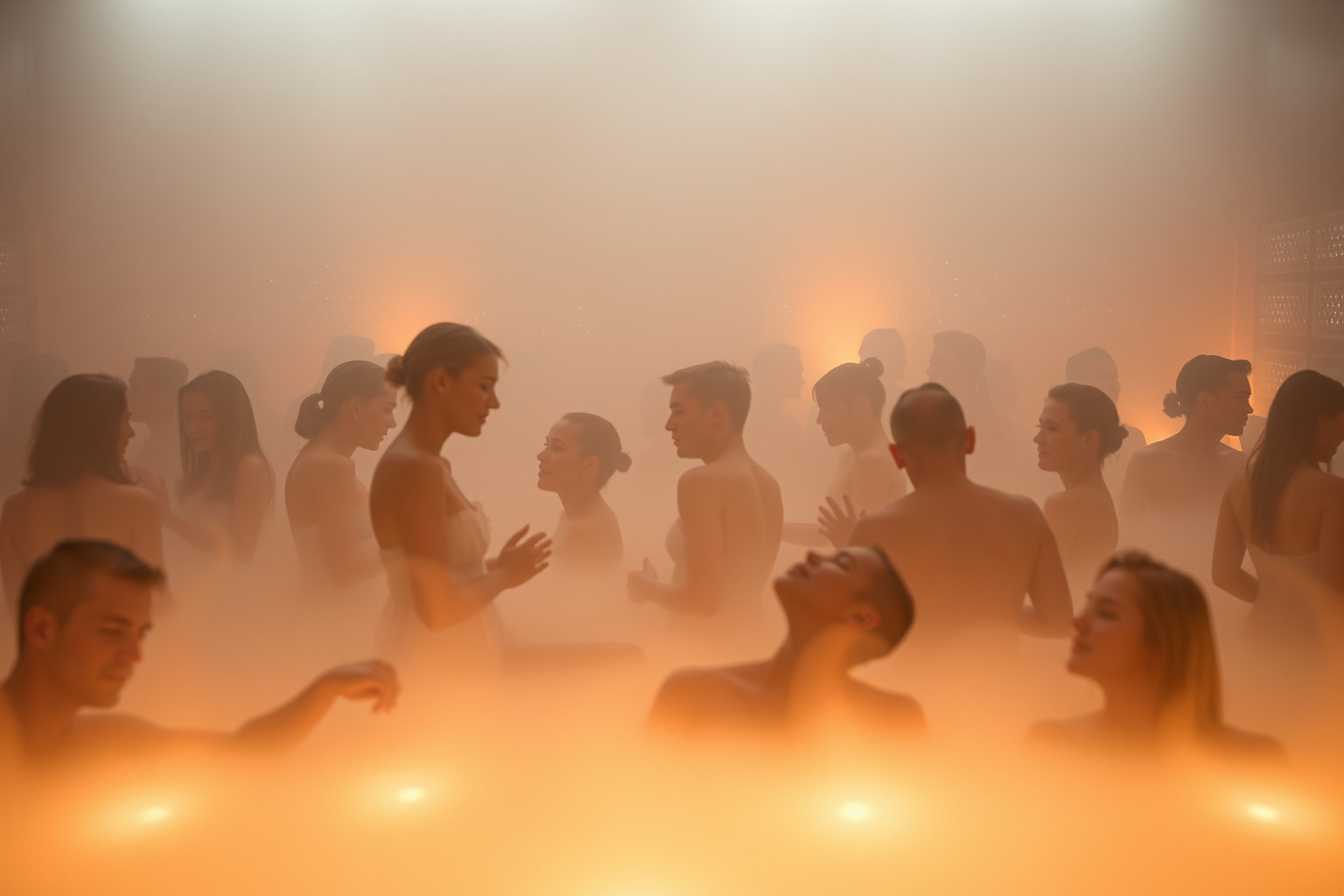 Sognare un bagno turco affollato simboleggia socialità e condivisione.