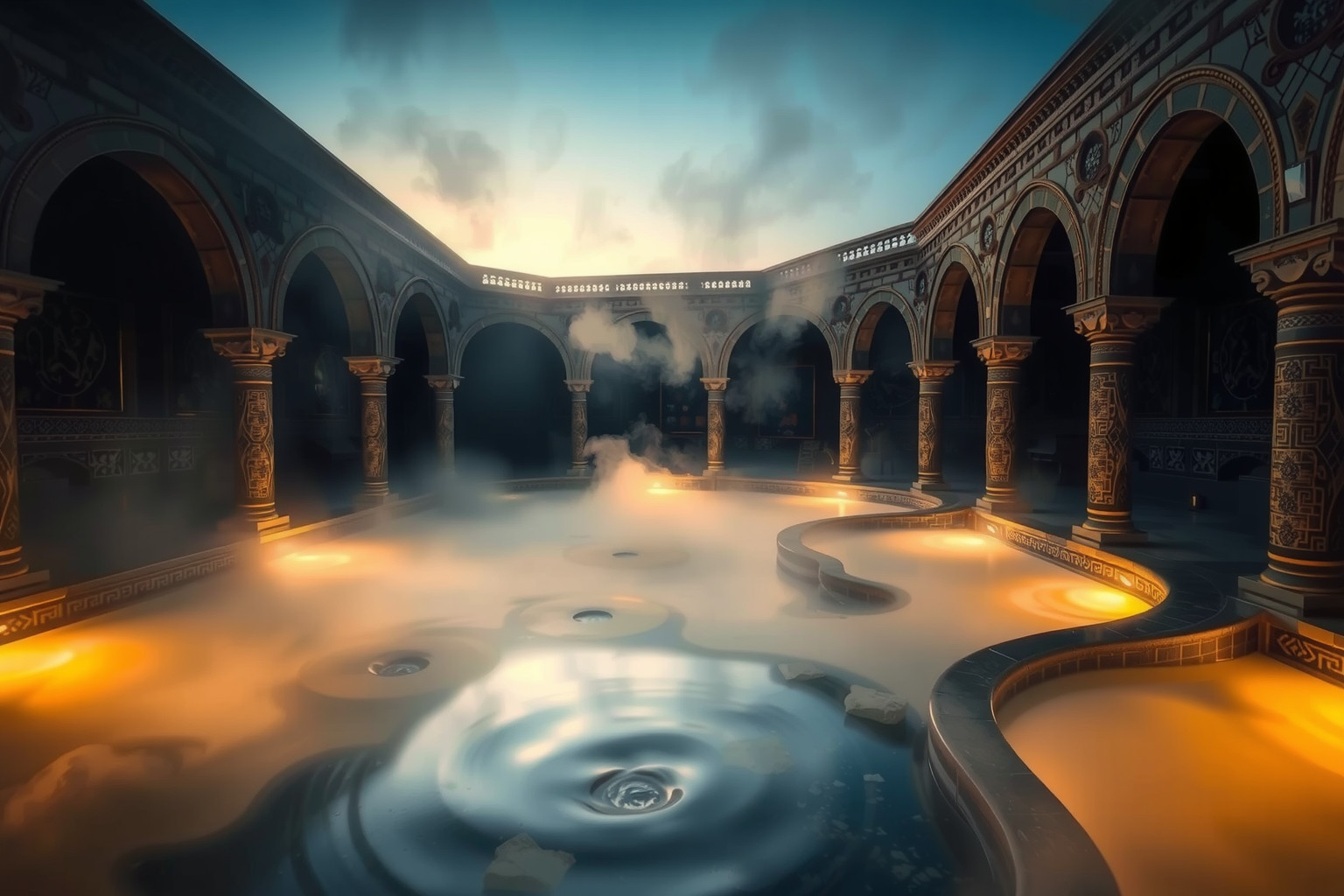 Sognare un bagno turco antico simboleggia purificazione e saggezza nascosta.