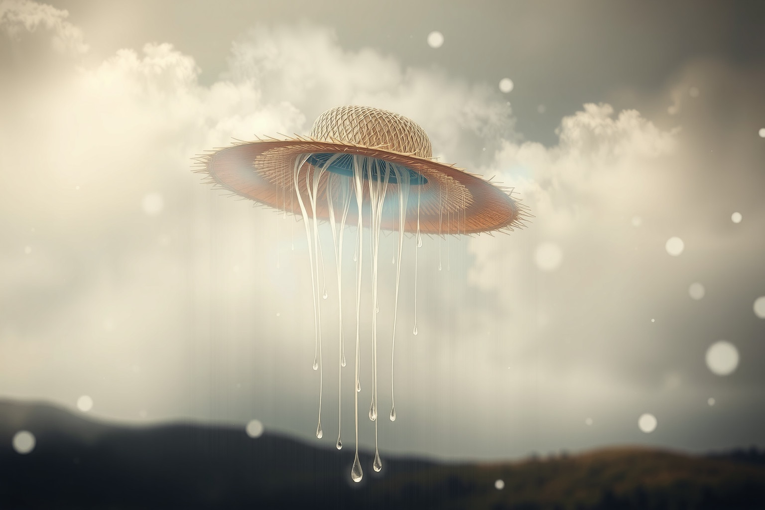Sognare un cappello di paglia bagnato rivela emozioni represse profonde.