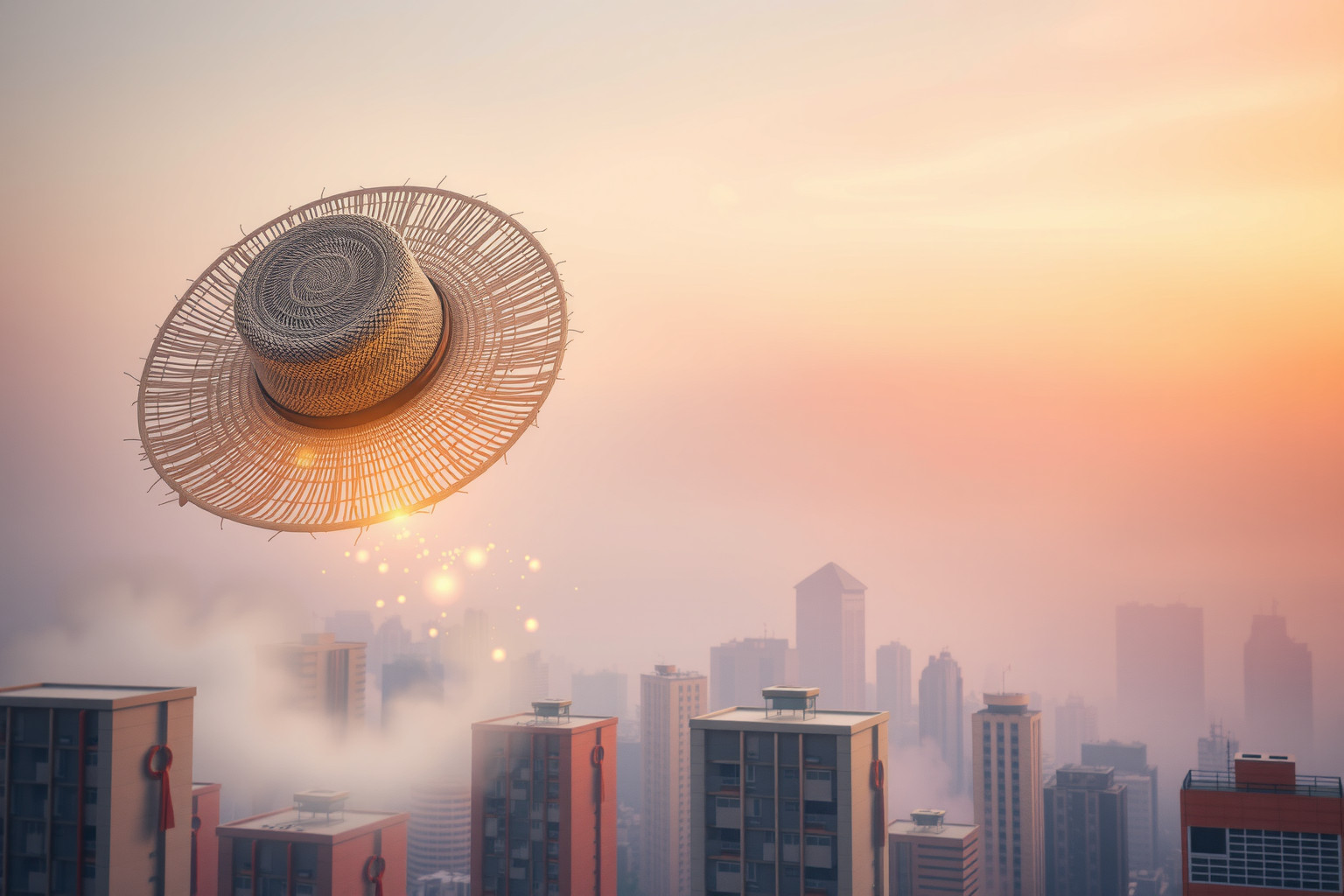 Sognare un cappello di paglia in città simboleggia adattamento urbano.