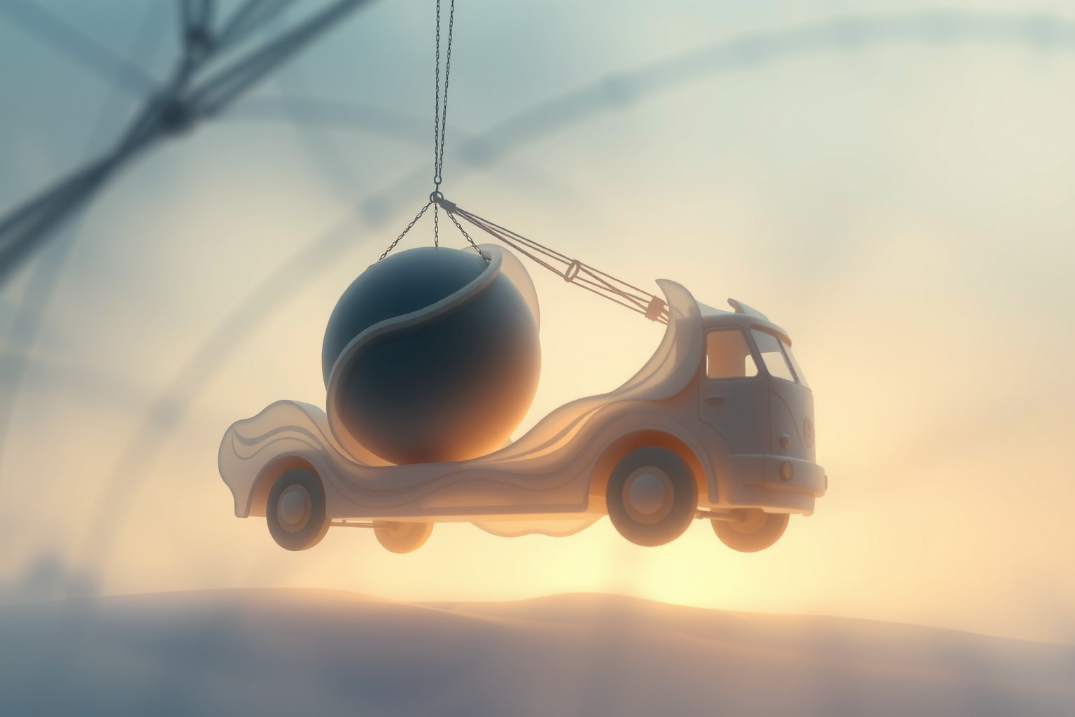 Sognare un carro attrezzi pesante indica forza e responsabilità imminenti.
