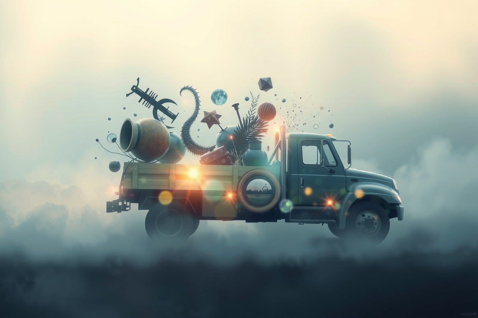 Sognare un carro attrezzi strano indica confusioni emotive nascoste.