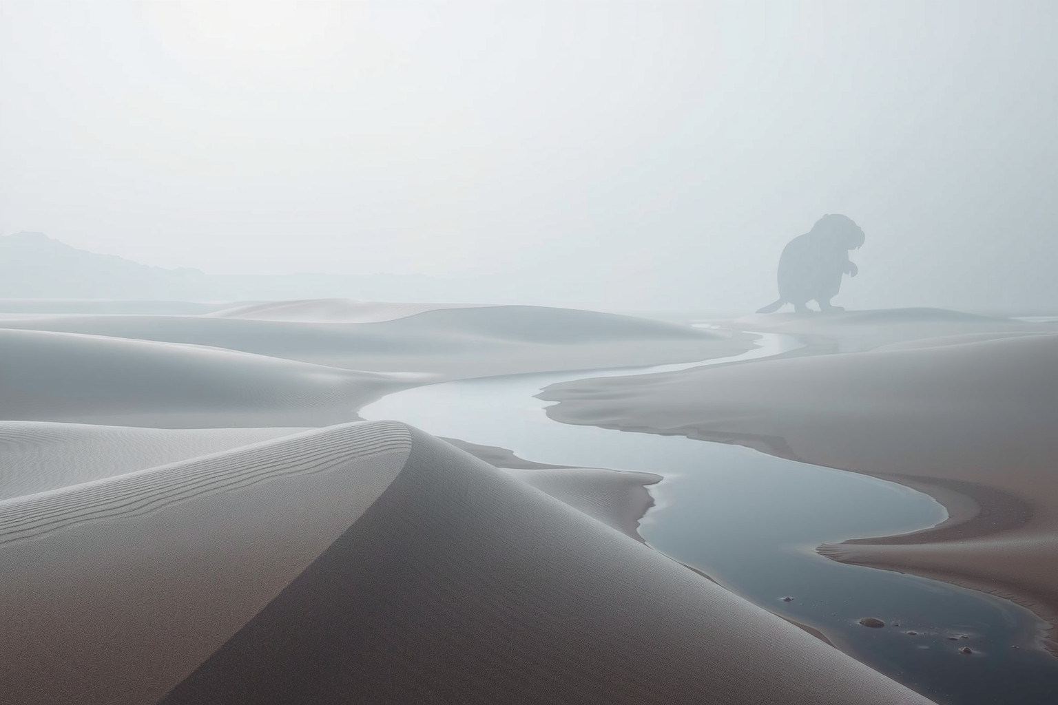 Sognare un castoro nel deserto simboleggia smarrimento e adattamento.