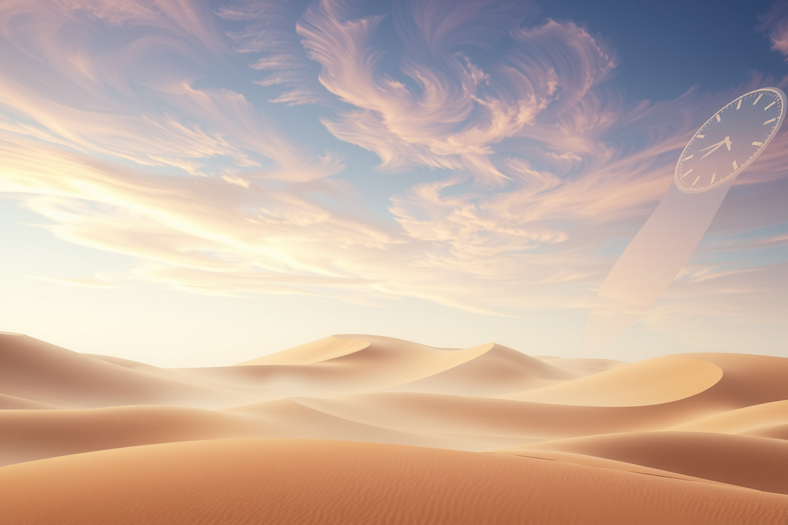 Sognare un deserto senza tempo simboleggia solitudine e introspezione profonda.