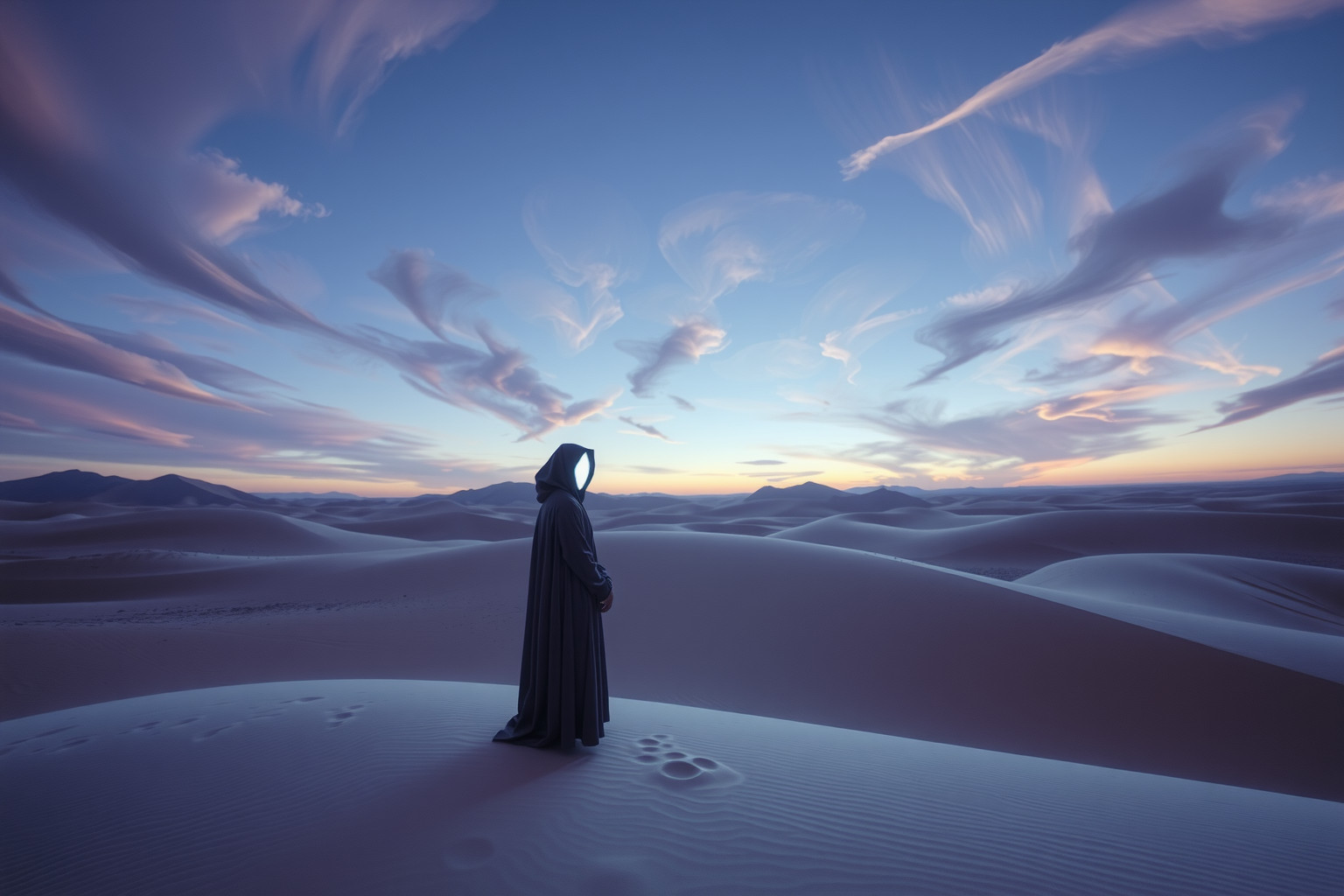 Sognare un fariseo nel deserto simboleggia isolamento e ricerca spirituale.