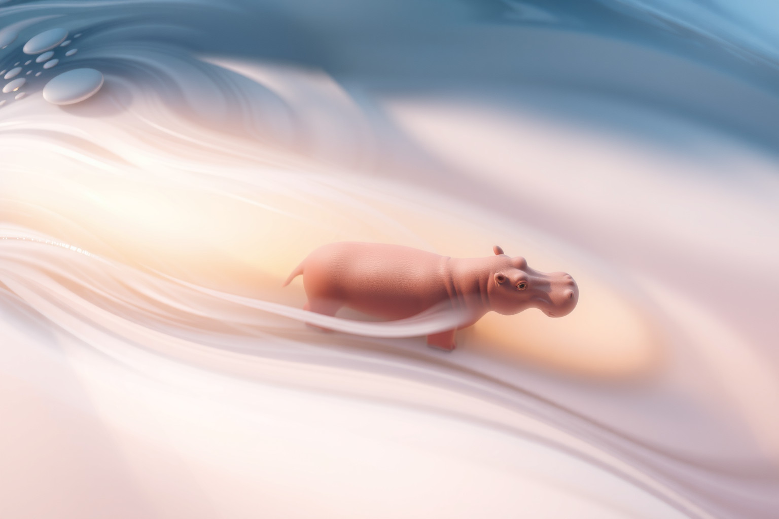 Sognare ippopotamo che nuota indica emozioni in movimento e armonia.