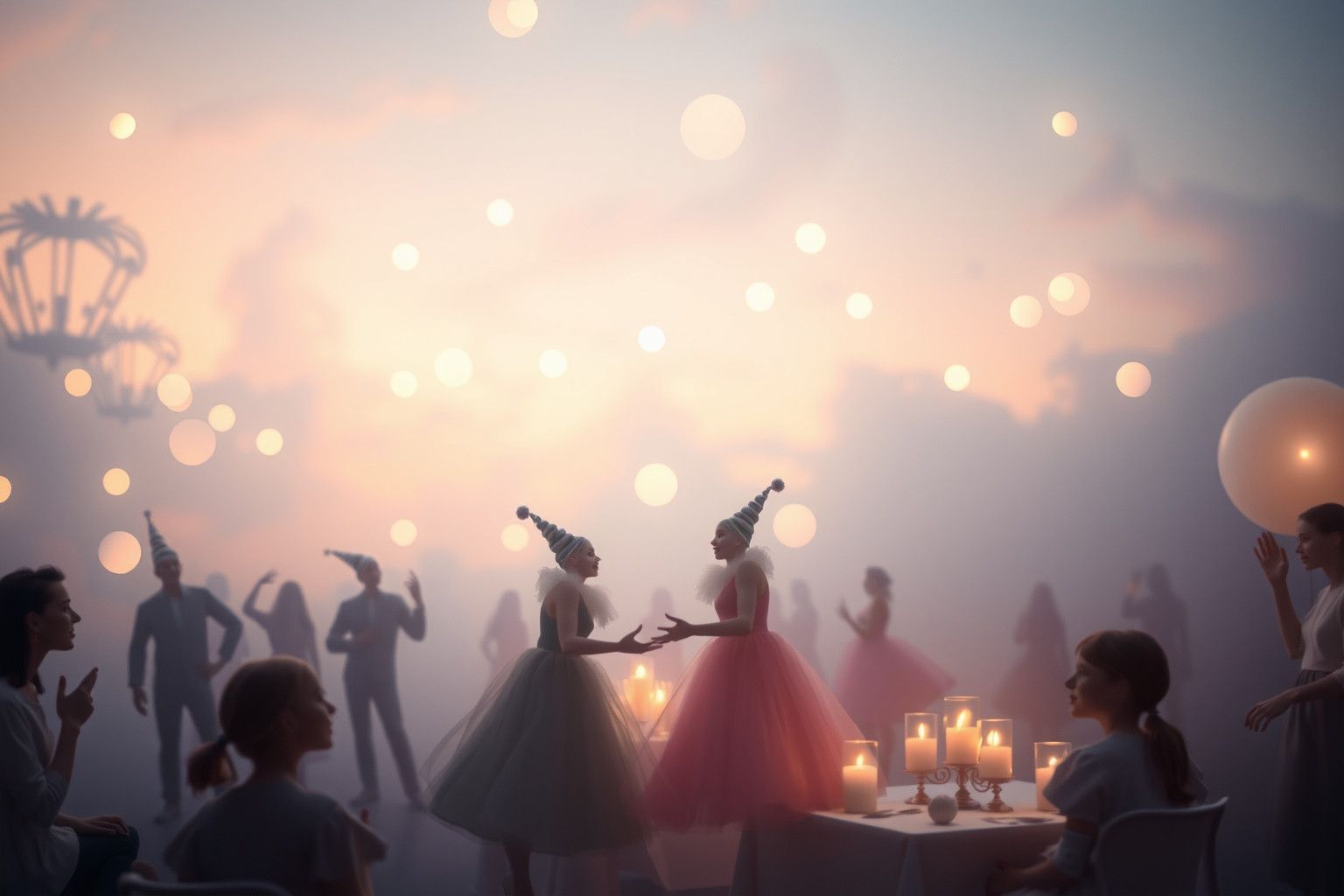 Sognare un pagliaccio a una festa indica desiderio di socialità.