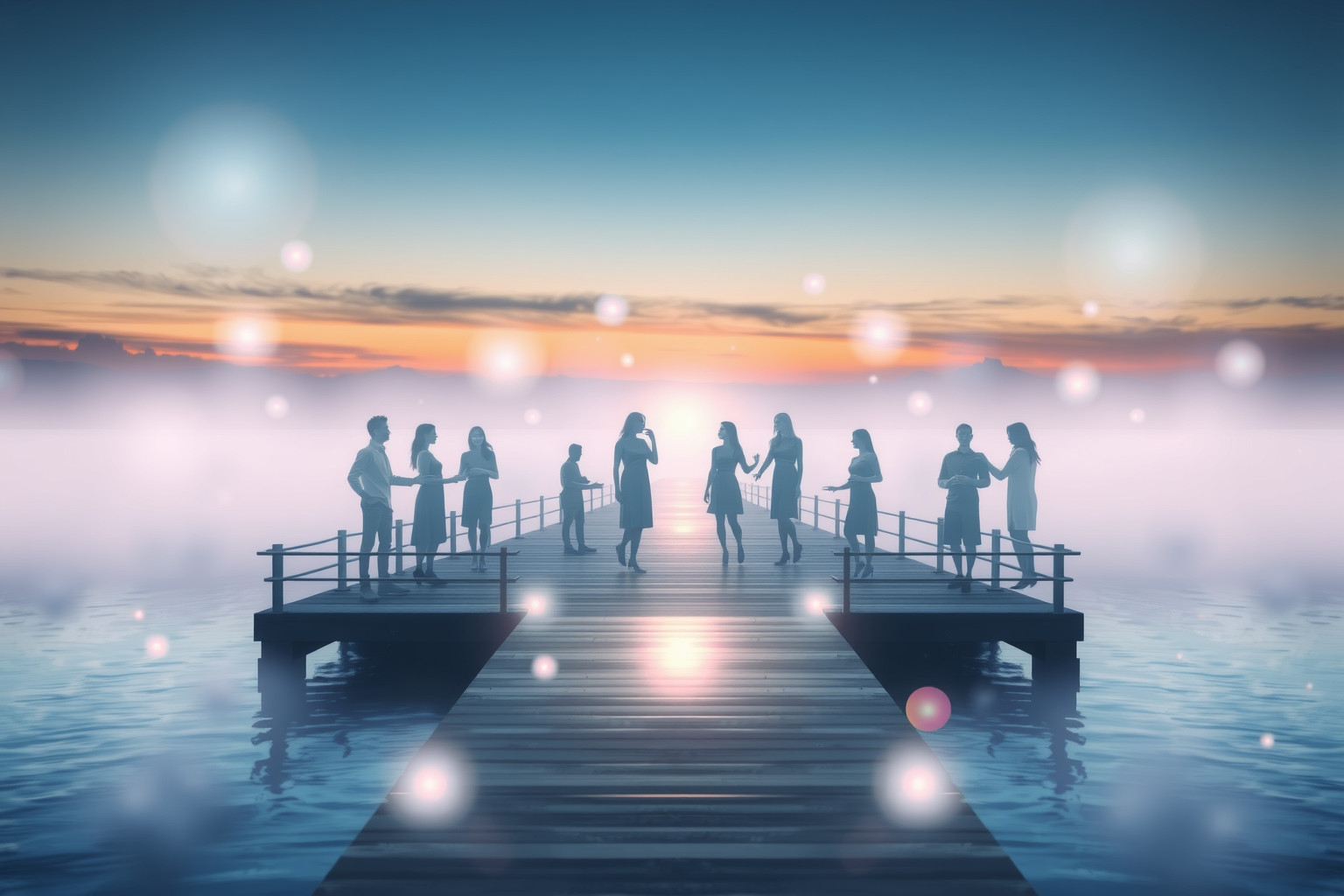 Sognare un pontile affollato riflette desiderio di connessioni sociali profonde.