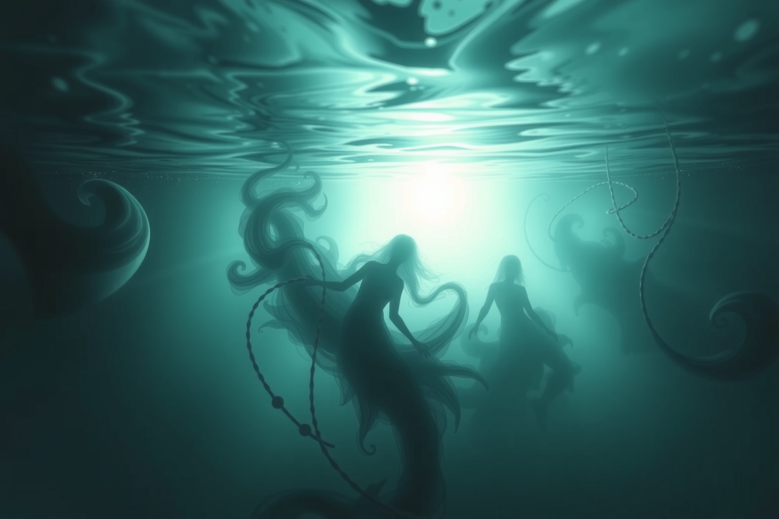 Sognare un regno sott'acqua simboleggia emozioni nascoste e profonde.