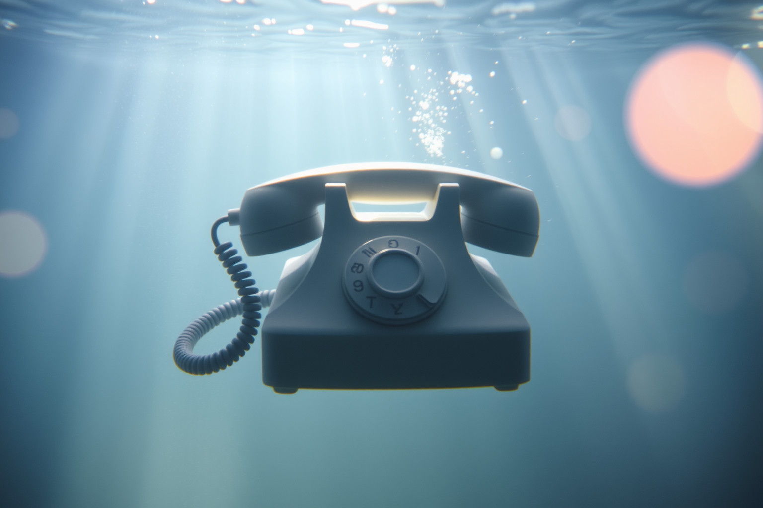 Sognare un telefono sommerso indica comunicazioni nascoste o interrotte.