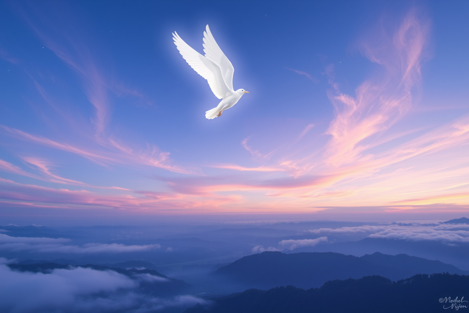 Sognare di volare sopra spazi aperti simboleggia libertà interiore.