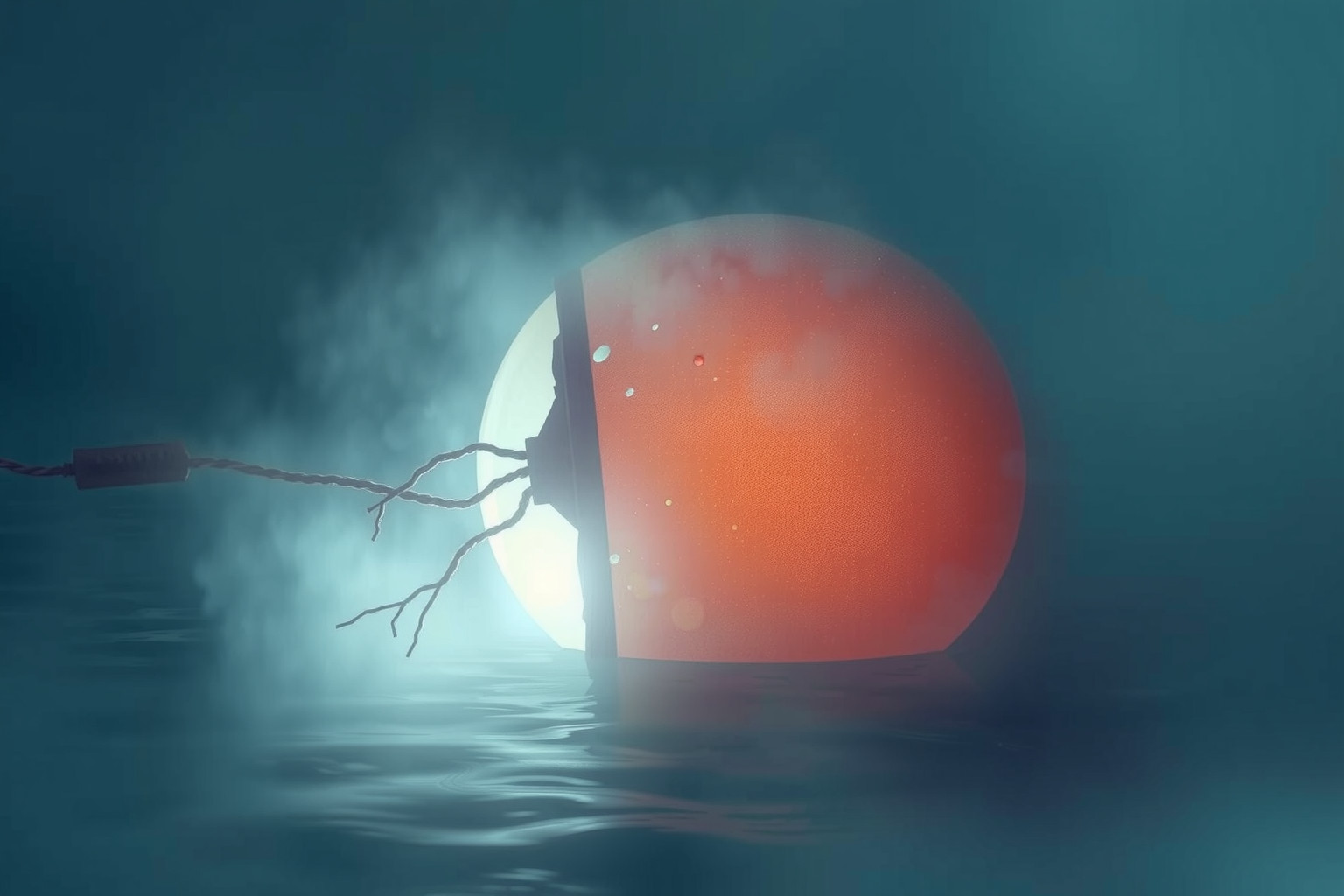 Sognare boa rotta indica insicurezza e difficoltà nel navigare emozioni.