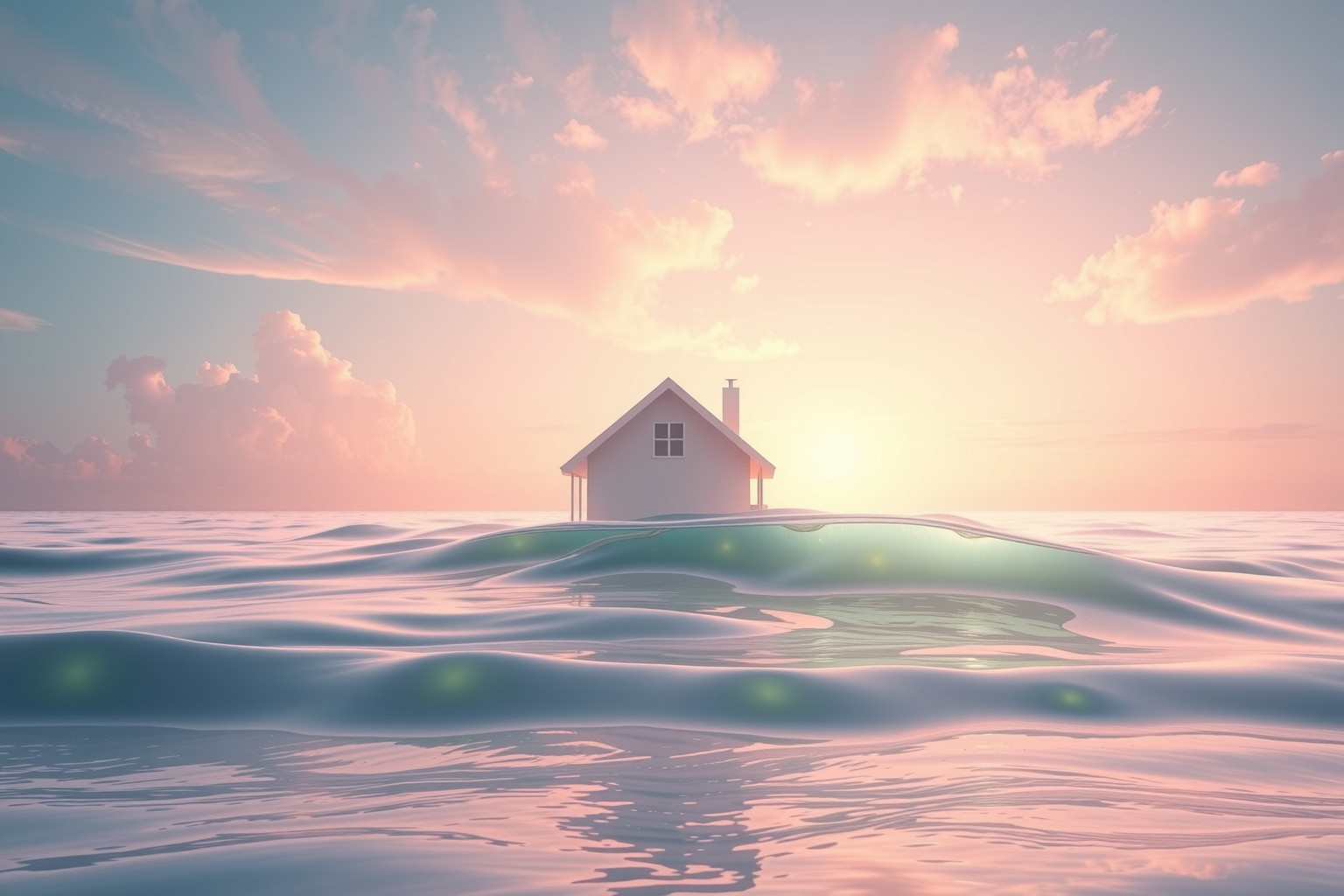 Sognare una casa al mare simboleggia desiderio di pace interiore.