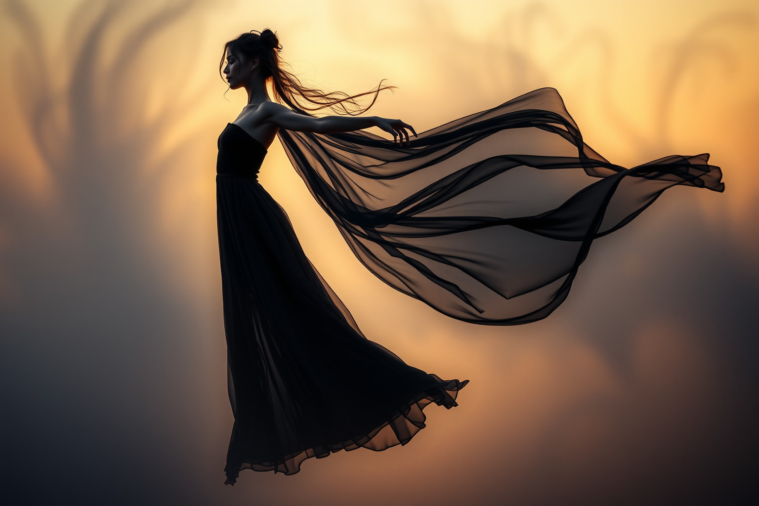 Sognare una danzatrice in nero simboleggia eleganza e mistero.