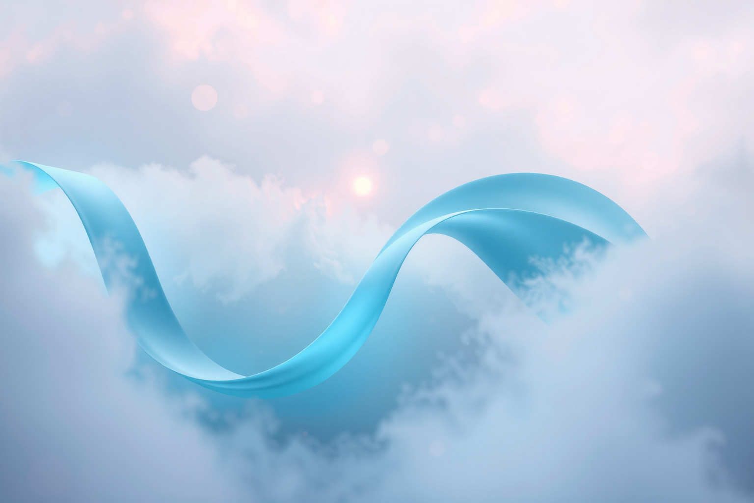 Sognare una fettuccia blu simboleggia calma e nuove opportunità.