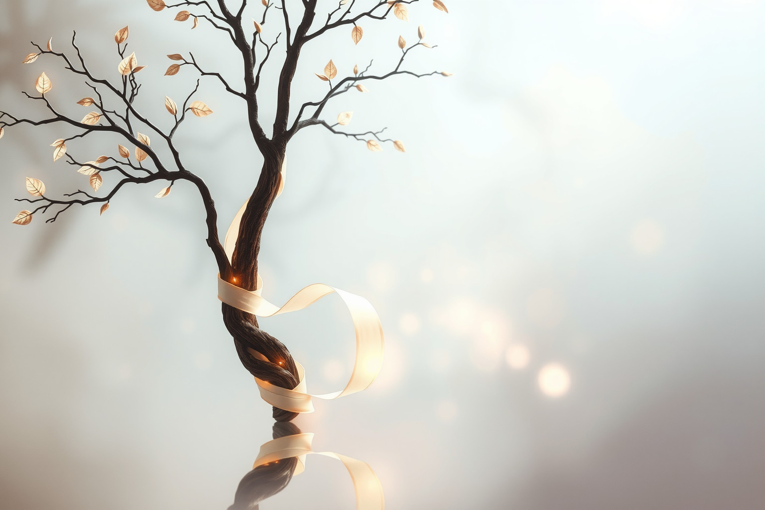 Sognare fettuccia legata ad un albero simboleggia legami stabili.