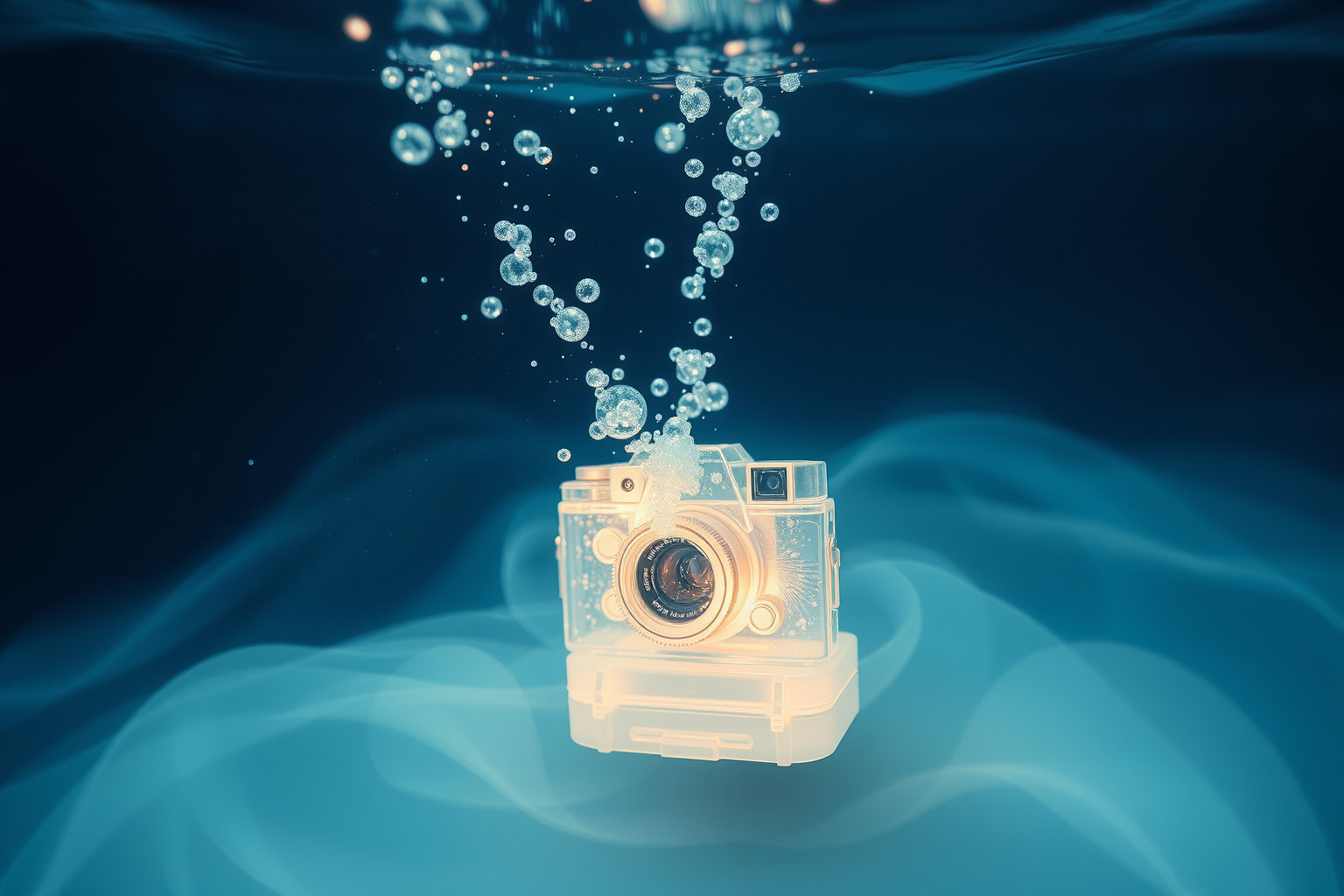 Sognare una fotocamera subacquea rivela emozioni nascoste e profonde.