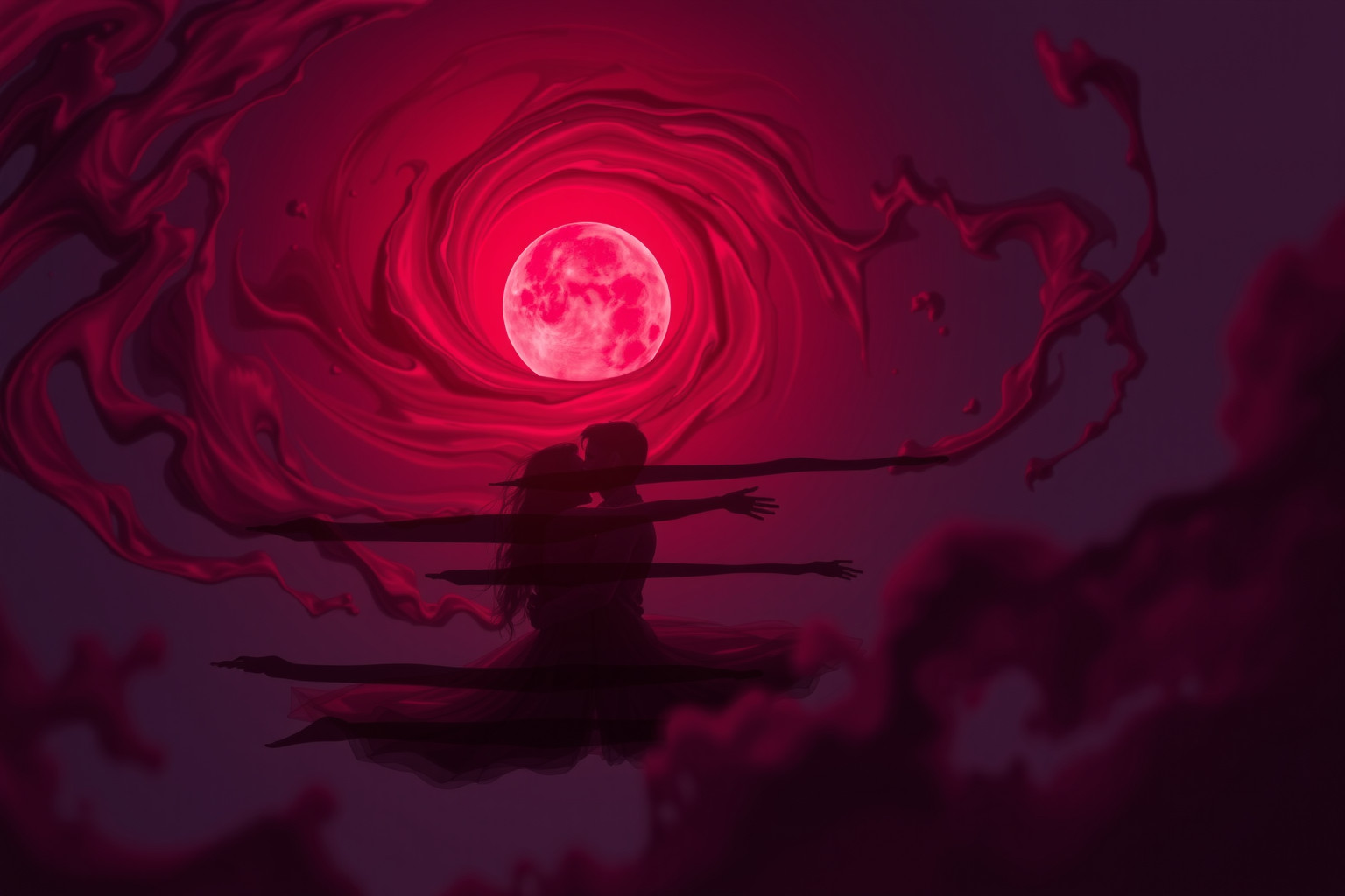 Sognare una luna rossa simboleggia passione intensa e tensioni emozionali.
