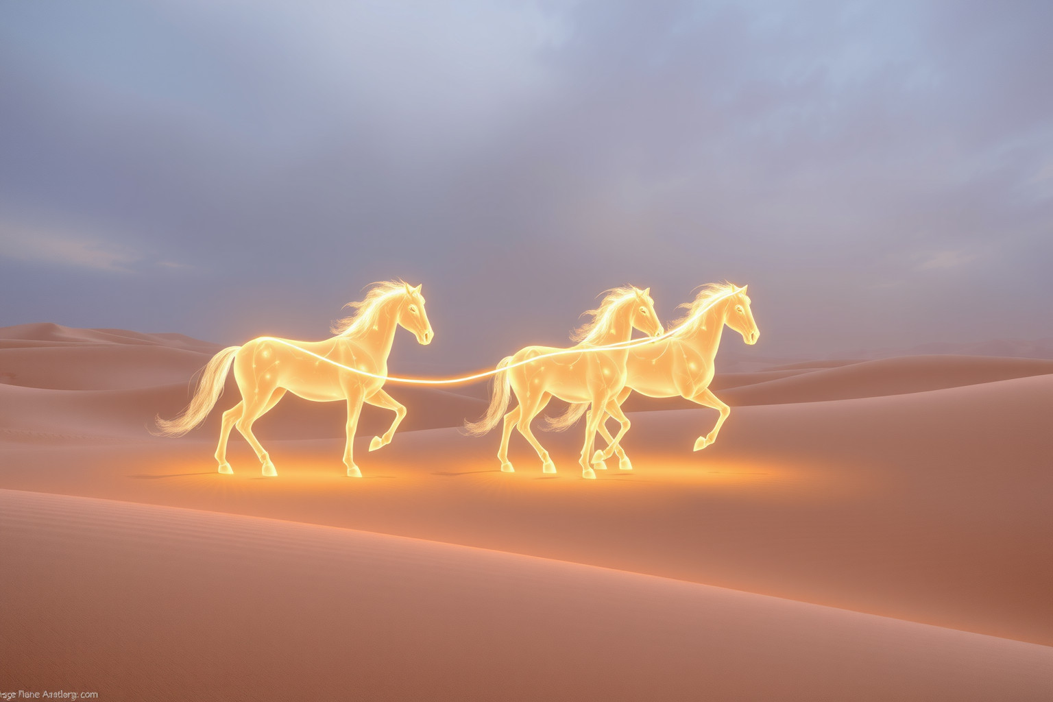 Sognare una quadriga nel deserto simboleggia isolamento e ricerca interiore.