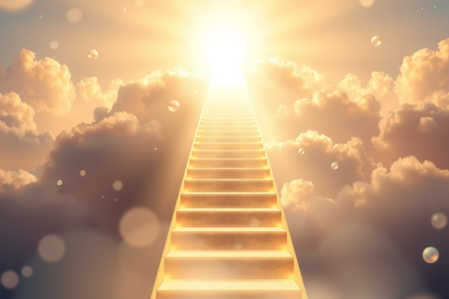 Sognare una scala dorata simboleggia ascesa spirituale e ricompensa divina.