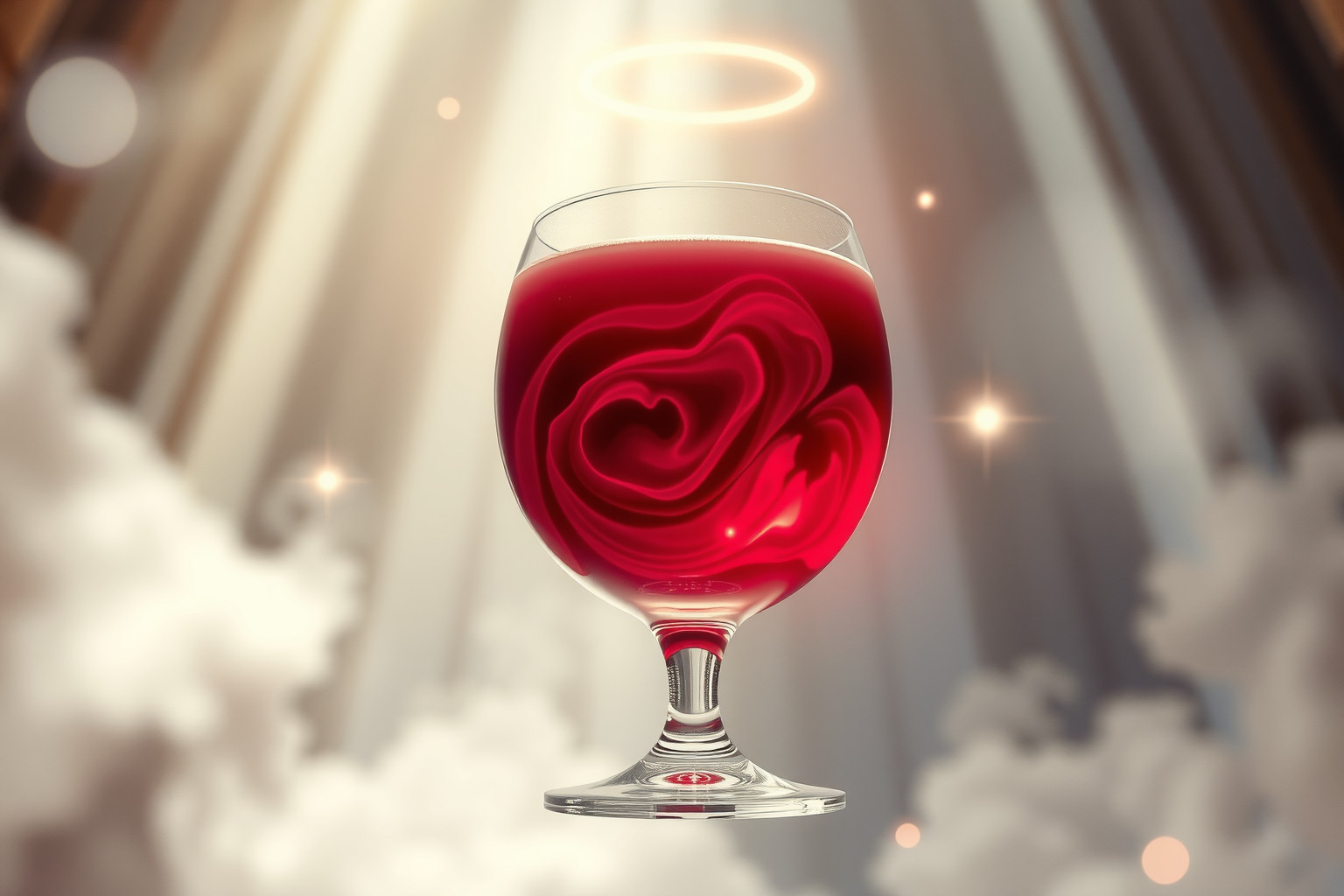 Sognare zuppa di vino riflette comunione spirituale e elevazione interiore.