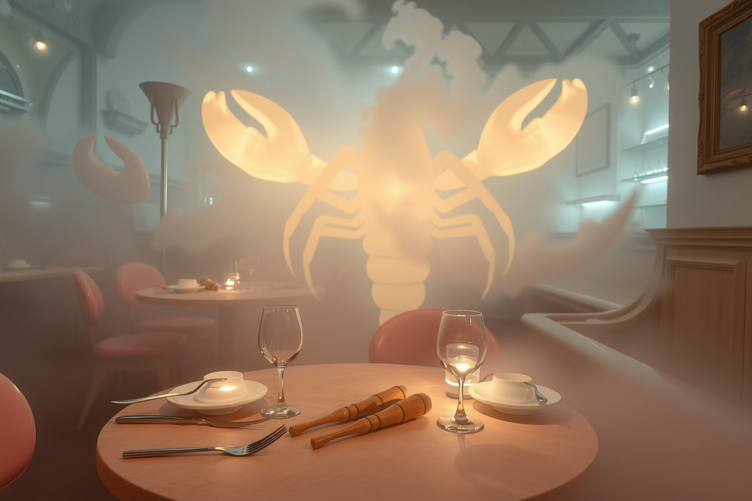 Sognare un'aragosta in ristorante simboleggia desideri di lusso imminenti.