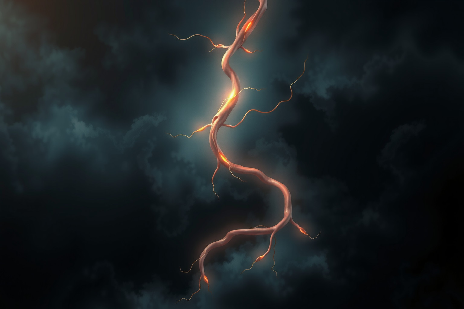 Sognare un'arteria oscura indica blocchi emotivi nascosti e tensioni.