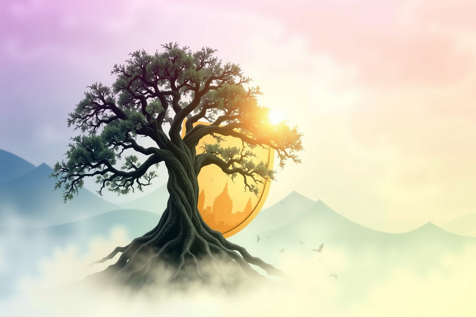 Sognare un albero nello stemma simboleggia radici profonde e crescita.