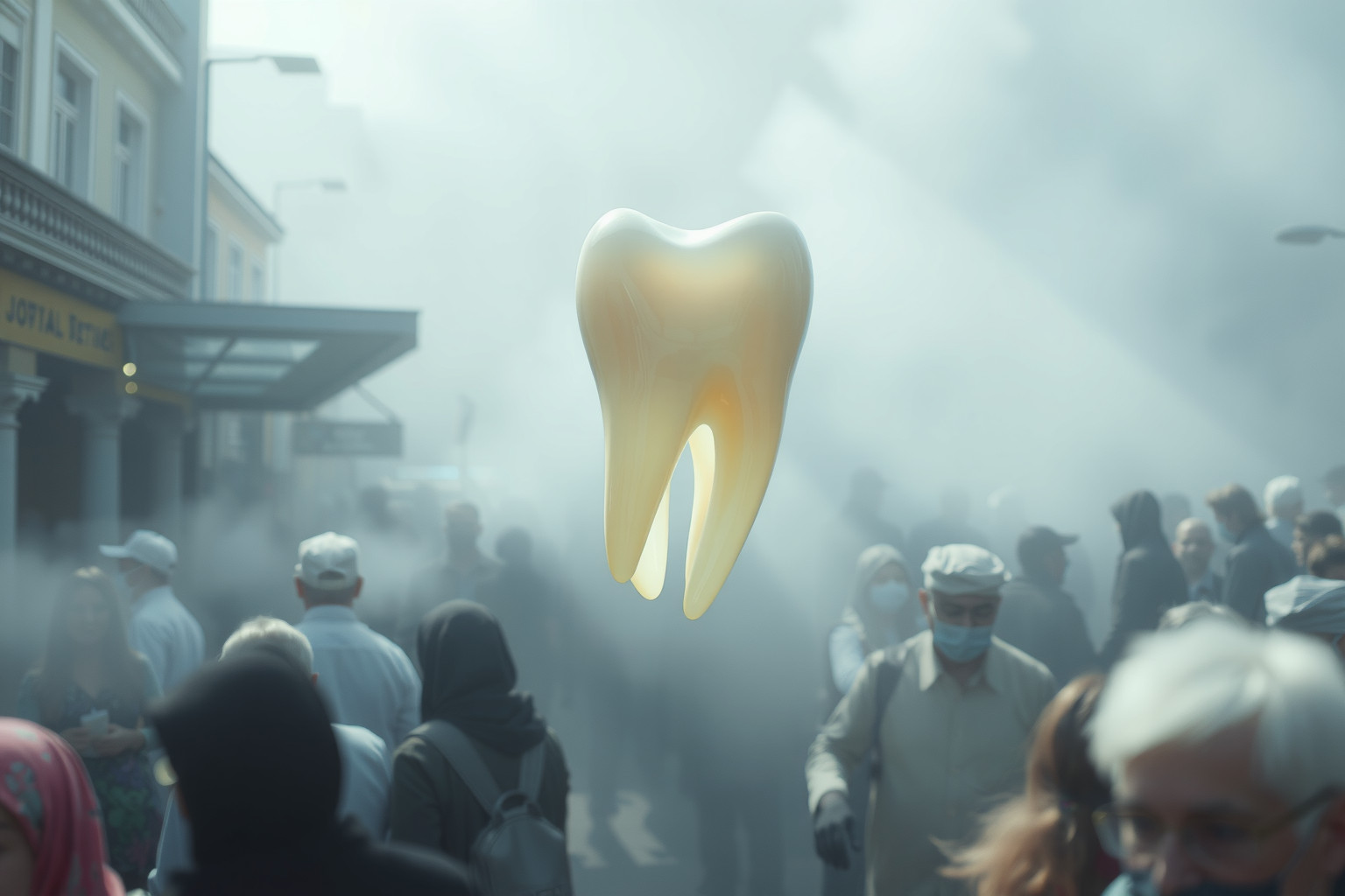 Sognare estrarre un dente in pubblico indica ansia sociale nascosta.