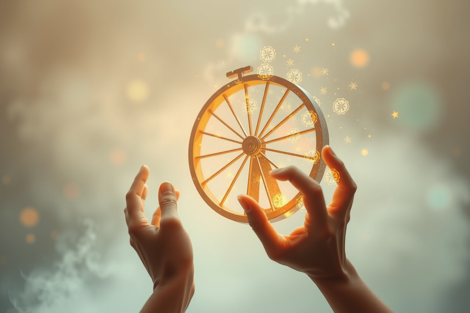 Sognare la ruota della fortuna simboleggia cambiamenti imminenti e destino.