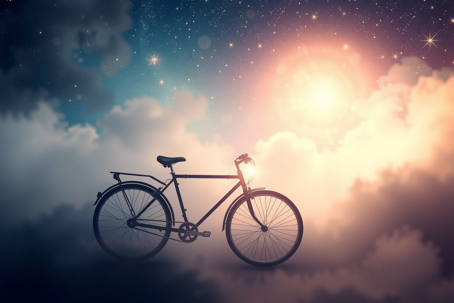 Sognare bici di notte simboleggia sfide e intuizioni nascoste.