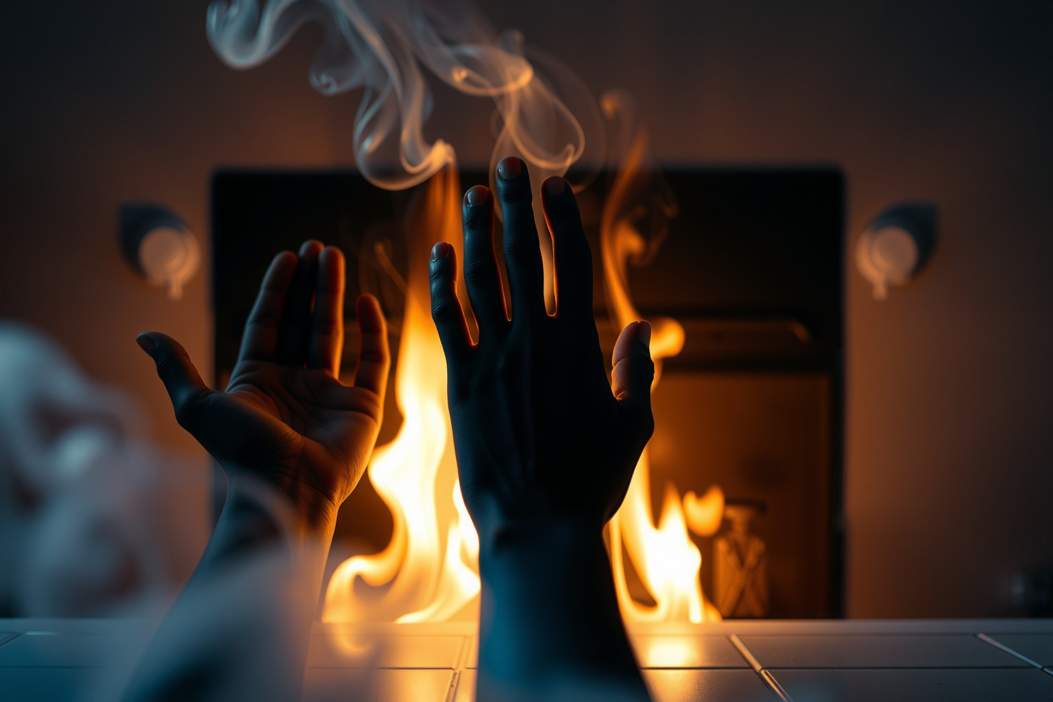 Sognare la stufa a piastrella brucia in dolore emotivo nascosto.