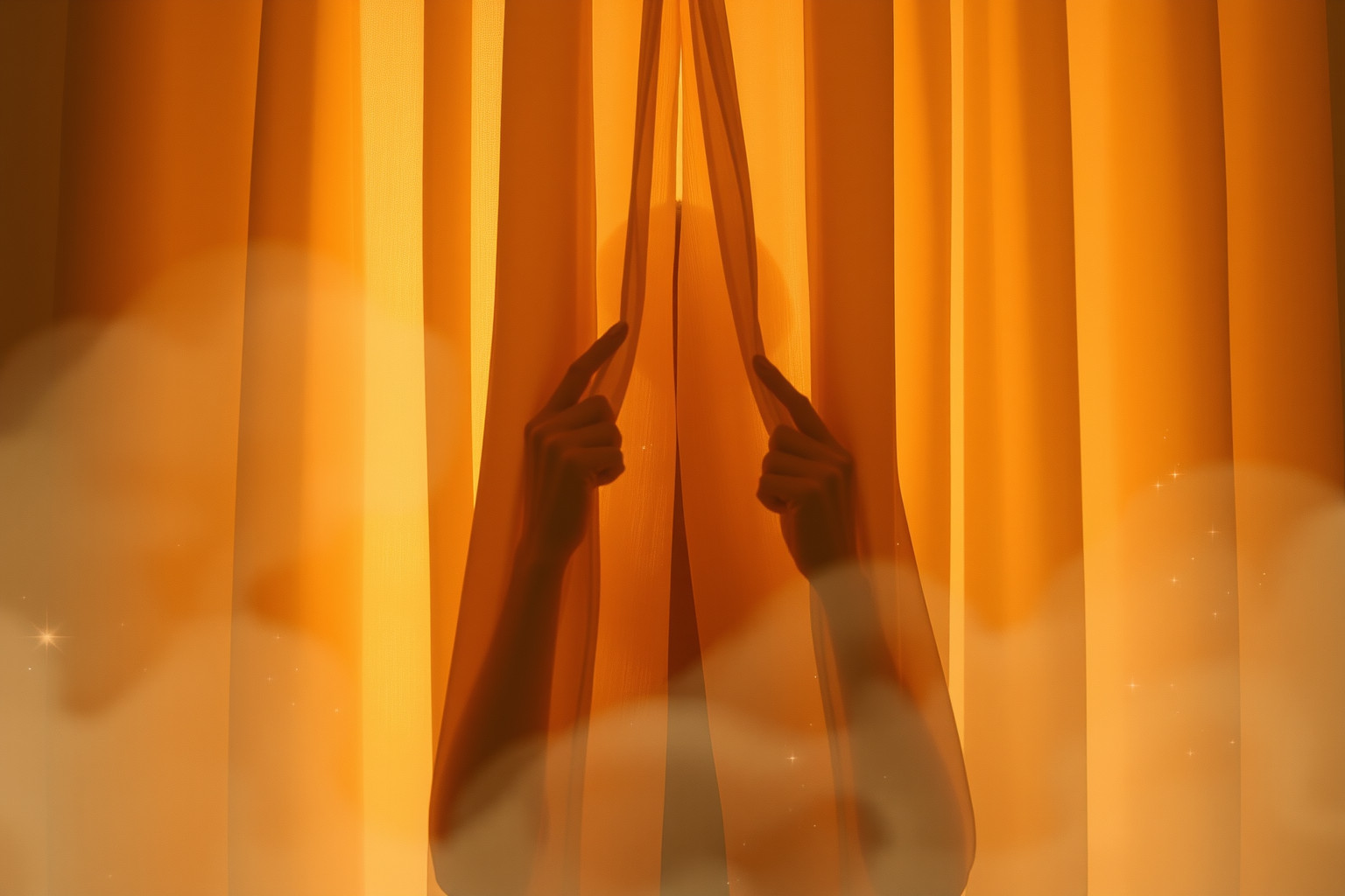 Sognare di chiudere una tenda simboleggia desiderio di privacy interiore.