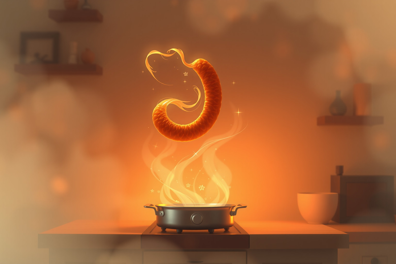 Sognare di cucinare cervelat simboleggia successo e prosperità imminente.