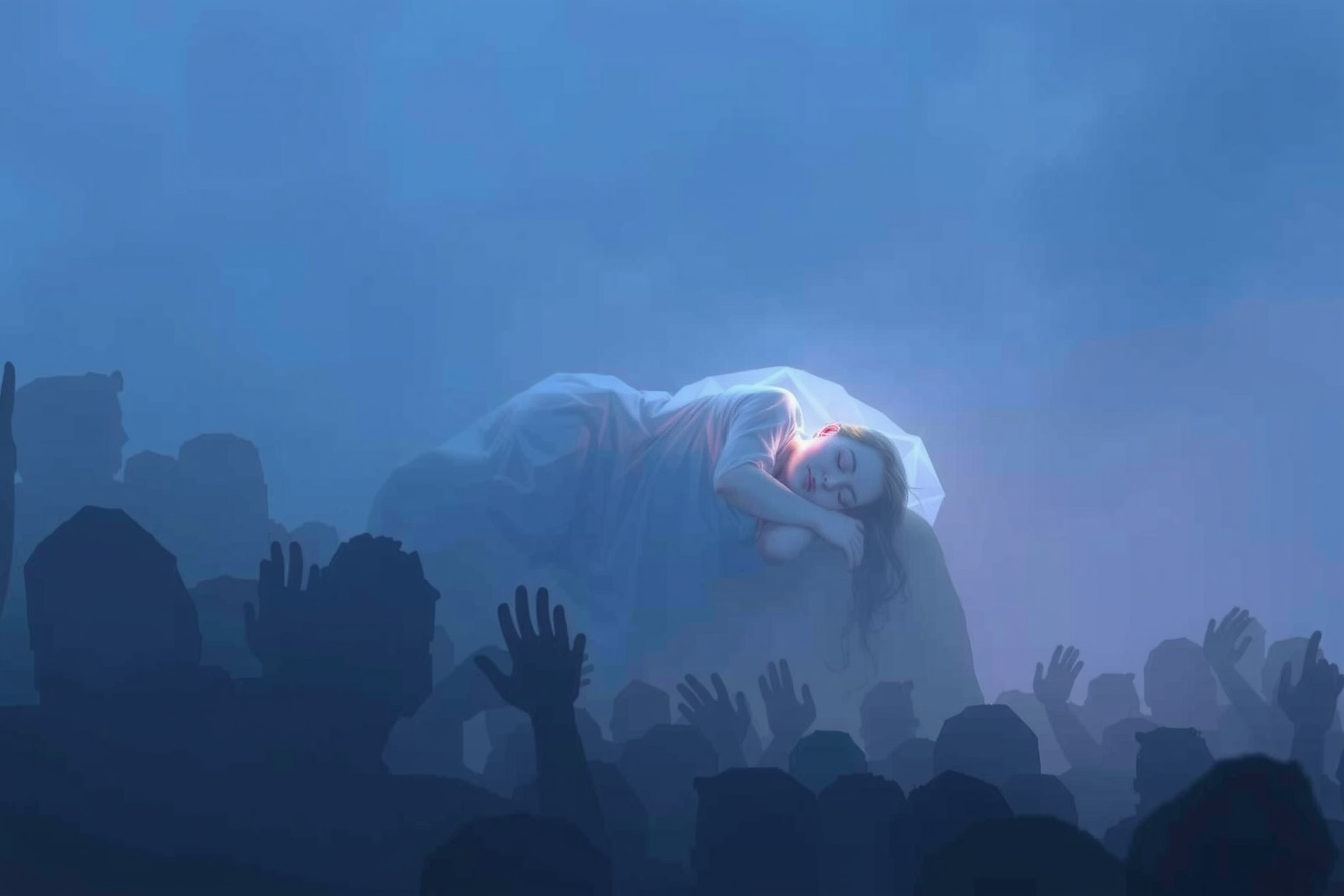 Sognare di dormire in folla riflette il desiderio di isolamento interiore.