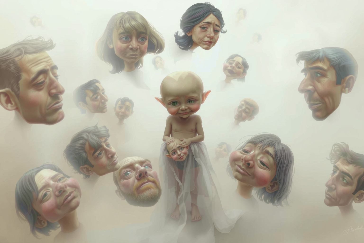 Sognare caricature riflette paure profonde di giudizio e insicurezza.