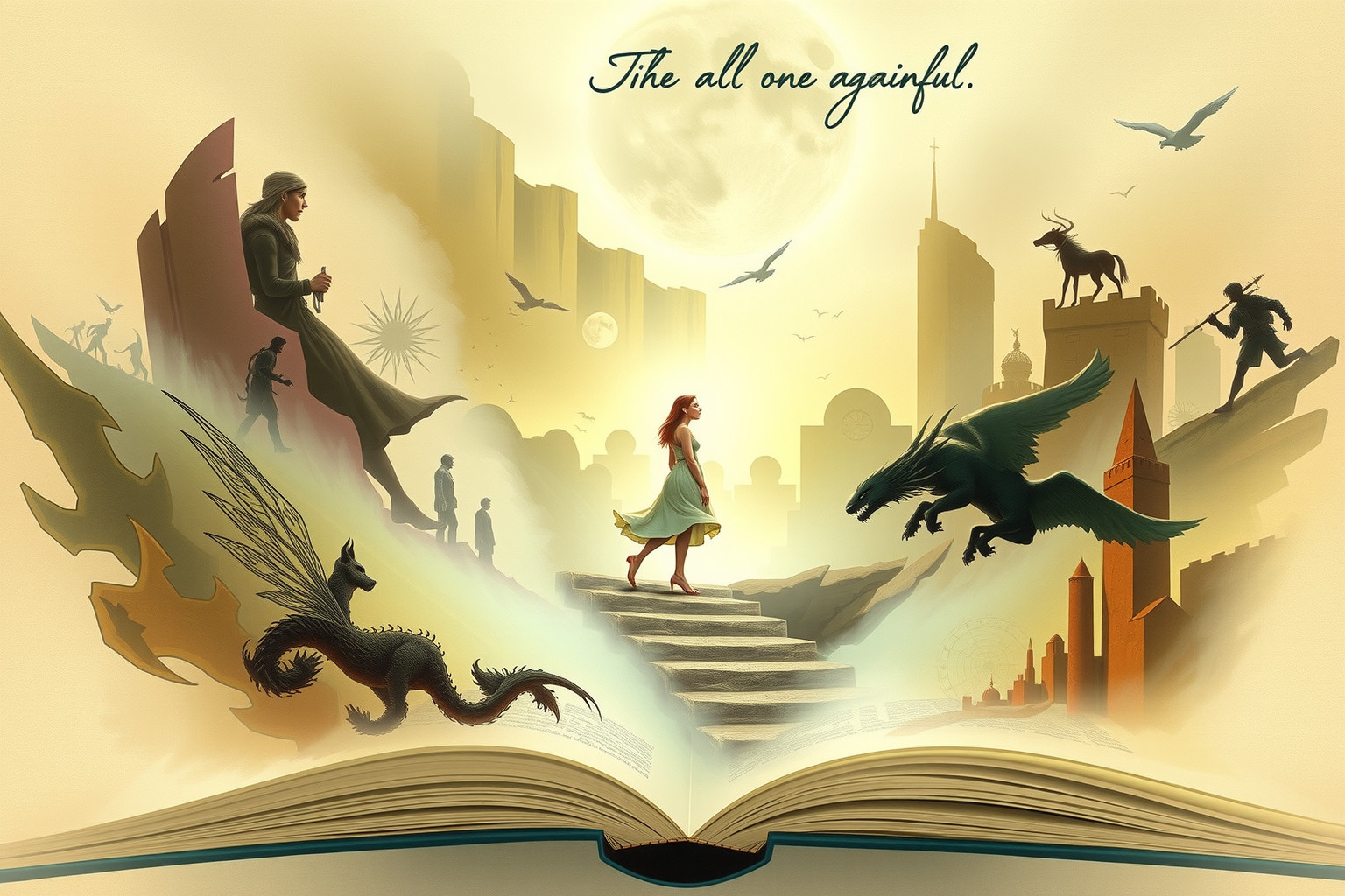 Sognare di essere in una storia riflette desiderio di evasione creativa.