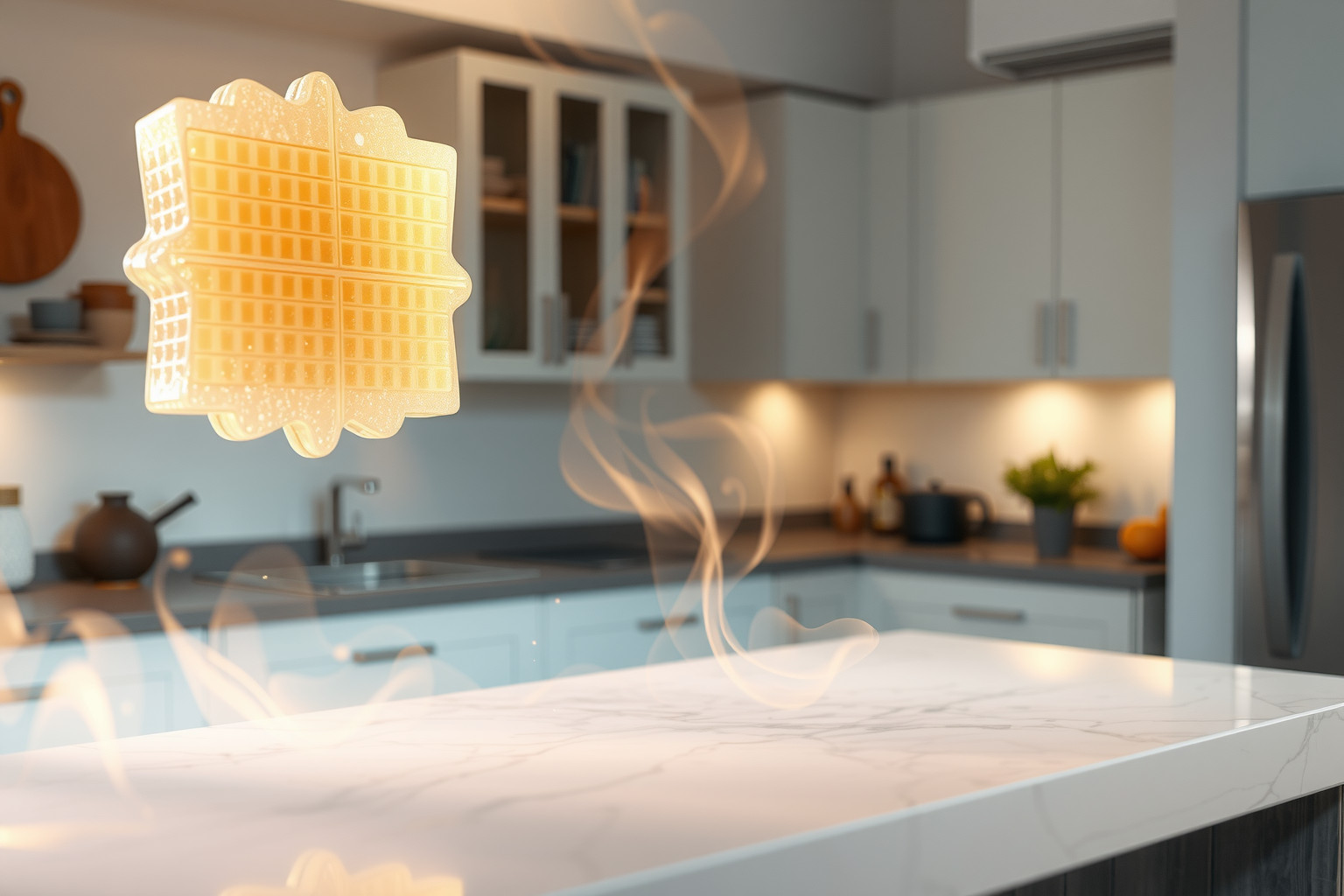 Sognare cialde in cucina simboleggia creatività e desiderio di dolcezza.
