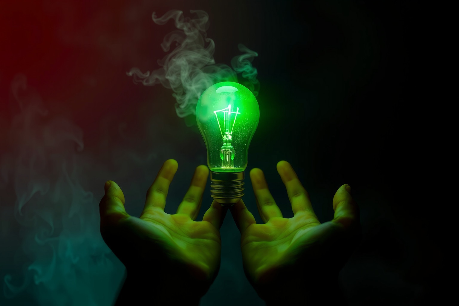 Spegnere una luce verde simboleggia blocco o rinuncia importante.