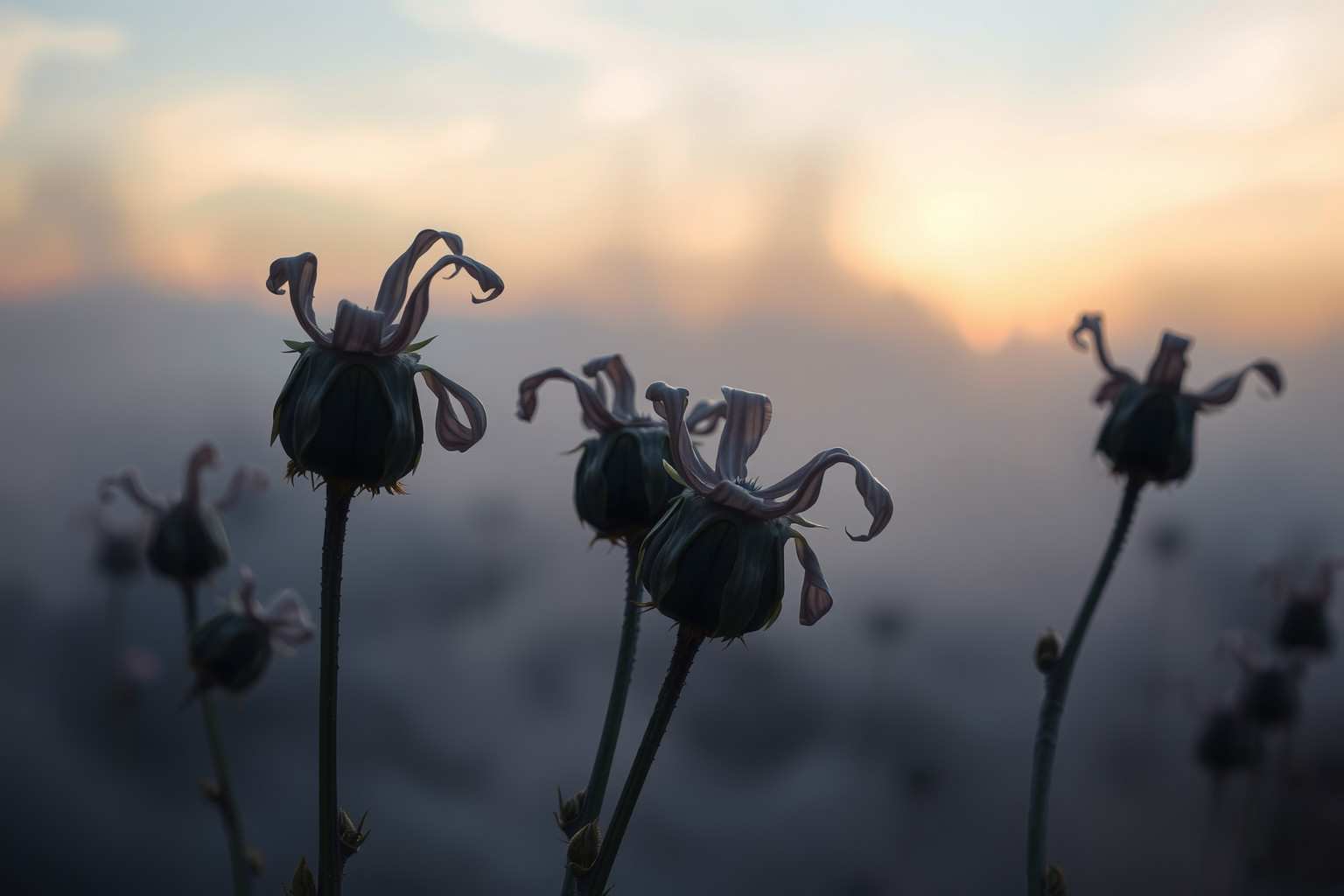 Sognare fiori di brughiera secchi simboleggia addii e trasformazioni interiori.