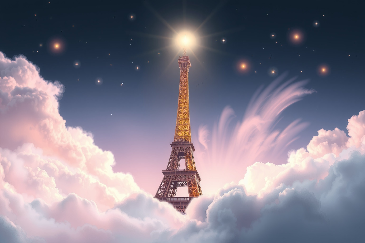 Sognare la Torre Eiffel simboleggia aspirazioni alte e successo personale.