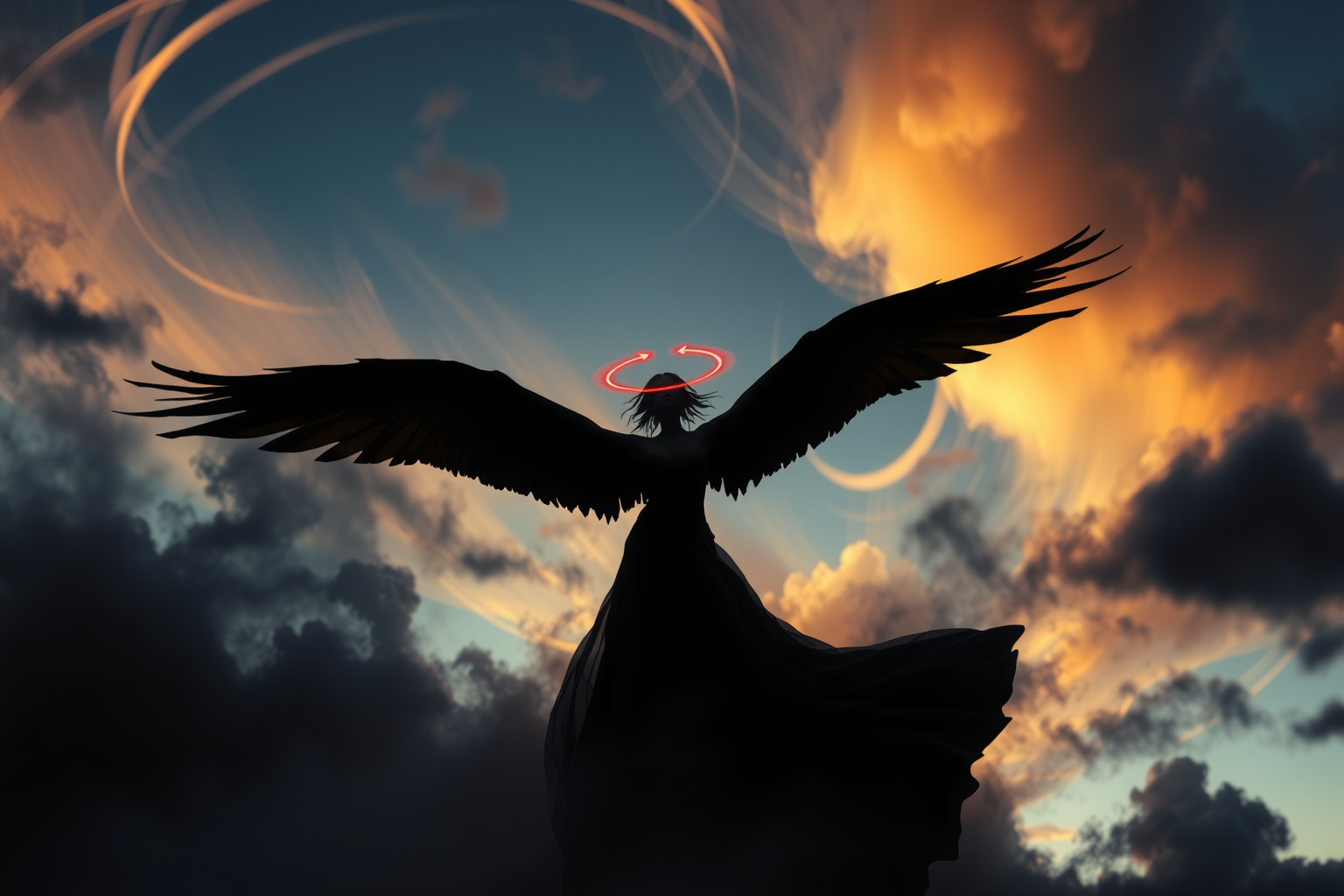 Sognare Mephistofele con ali nere simboleggia potere e tentazione oscura.